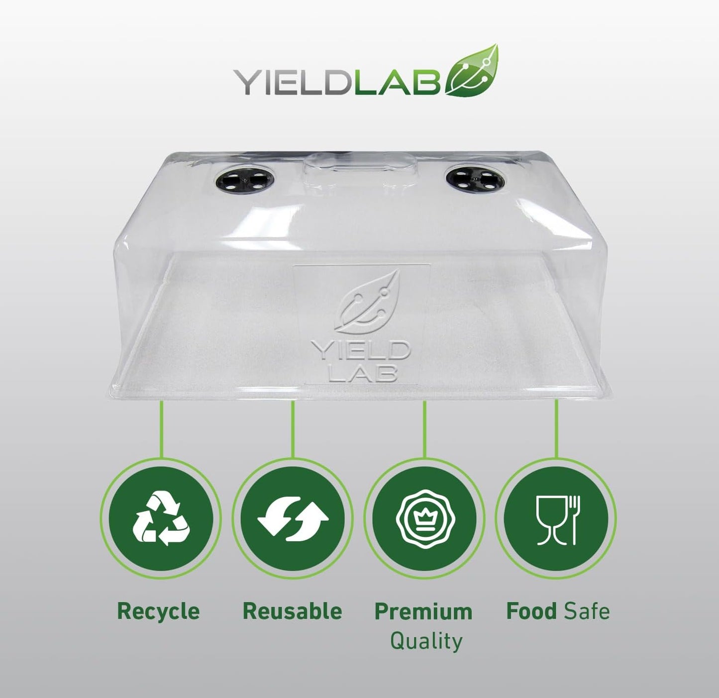 7 Inch Propagation Dome - 5 Pack Humidity Vented Domes – Plant Growing Dome for Seedling, Germination, Soil & Hydroponic Horticulture