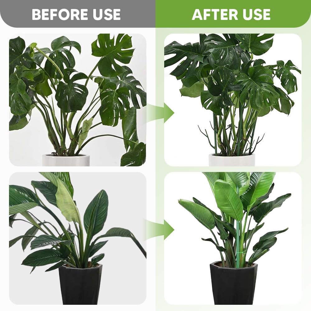 10 Pack Stackable Monstera Plant Support, Garden Plant Support Stakes for Indoor Outdoor Plants, Climbing Plant Support Structures Plant Holder Stick Moss Pole for Support Tall Potted Plants