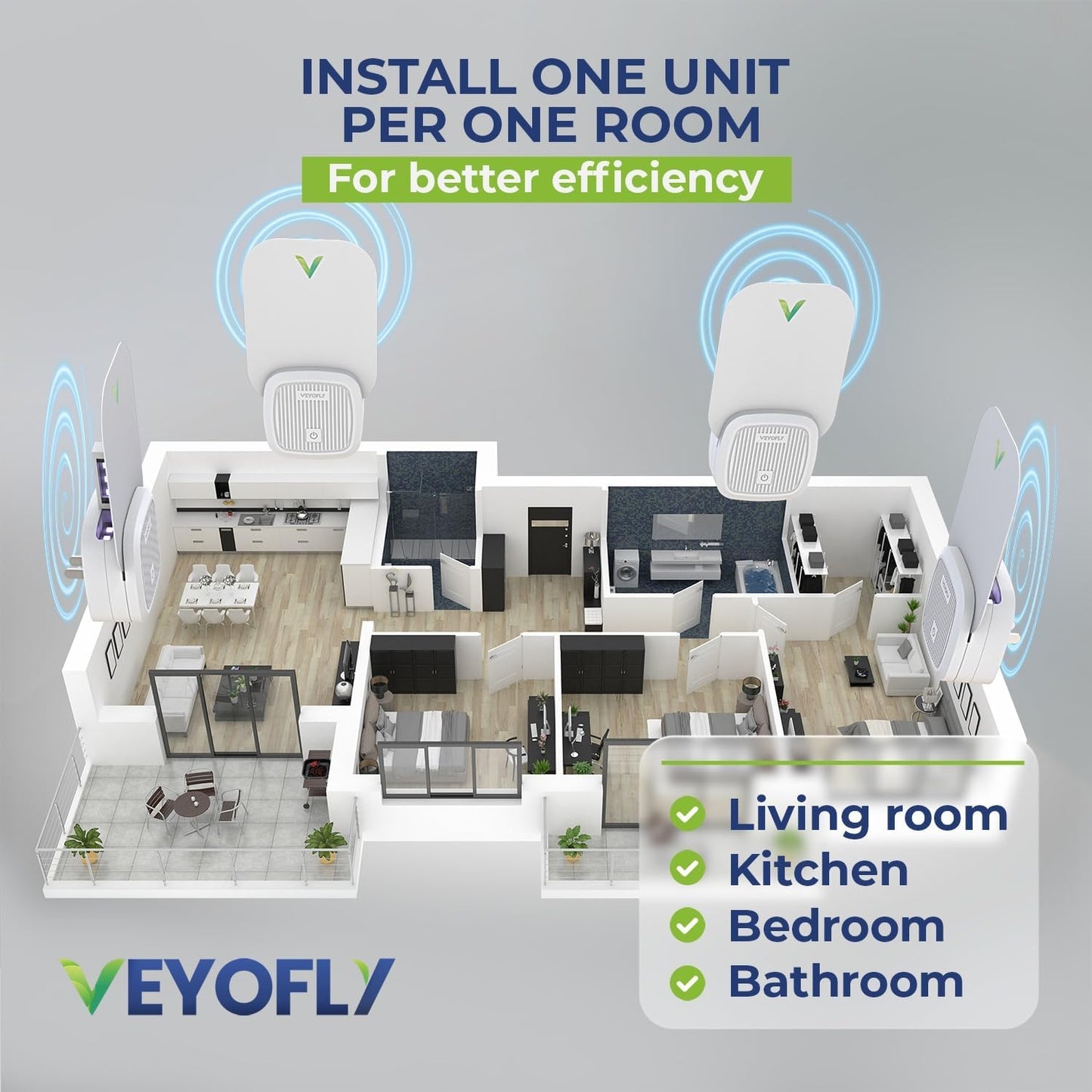 VEYOFLY Fly Trap Indoor Refill, Fruit Fly Traps for Indoors, Gnat Traps for House, Fly Catcher, Fly Trap, Plug in Catch for Fruit Flies, Moths, Gnats, Mosquito Trap (Pack of 10 Refills)
