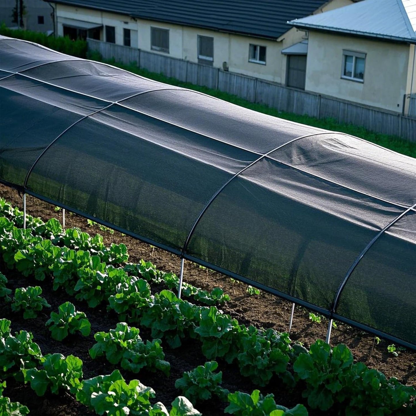 winemana Black Shade Cloth 70%, 8x10 FT Mesh Tarp - Garden Shade for Greenhouse, Patio, Vegetables, Plants Cover and Chicken Coops, Sun Shade Net for Outdoor Protection with Reinforced Grommets