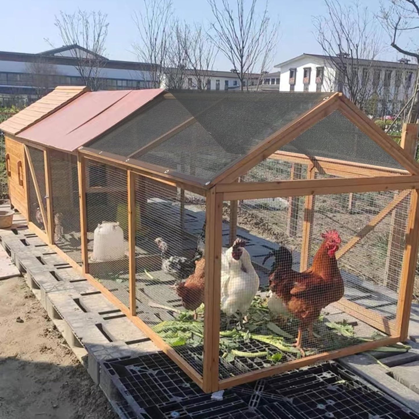 winemana 50% Black Shade Cloth, 6.6 x 10 FT Durable Mesh Tarp with Grommets, Garden Sunblock Shade Cloth Shading Antifreezing for Plants Cover, Greenhouse, Barns Kennel, Patio, Tomatoes