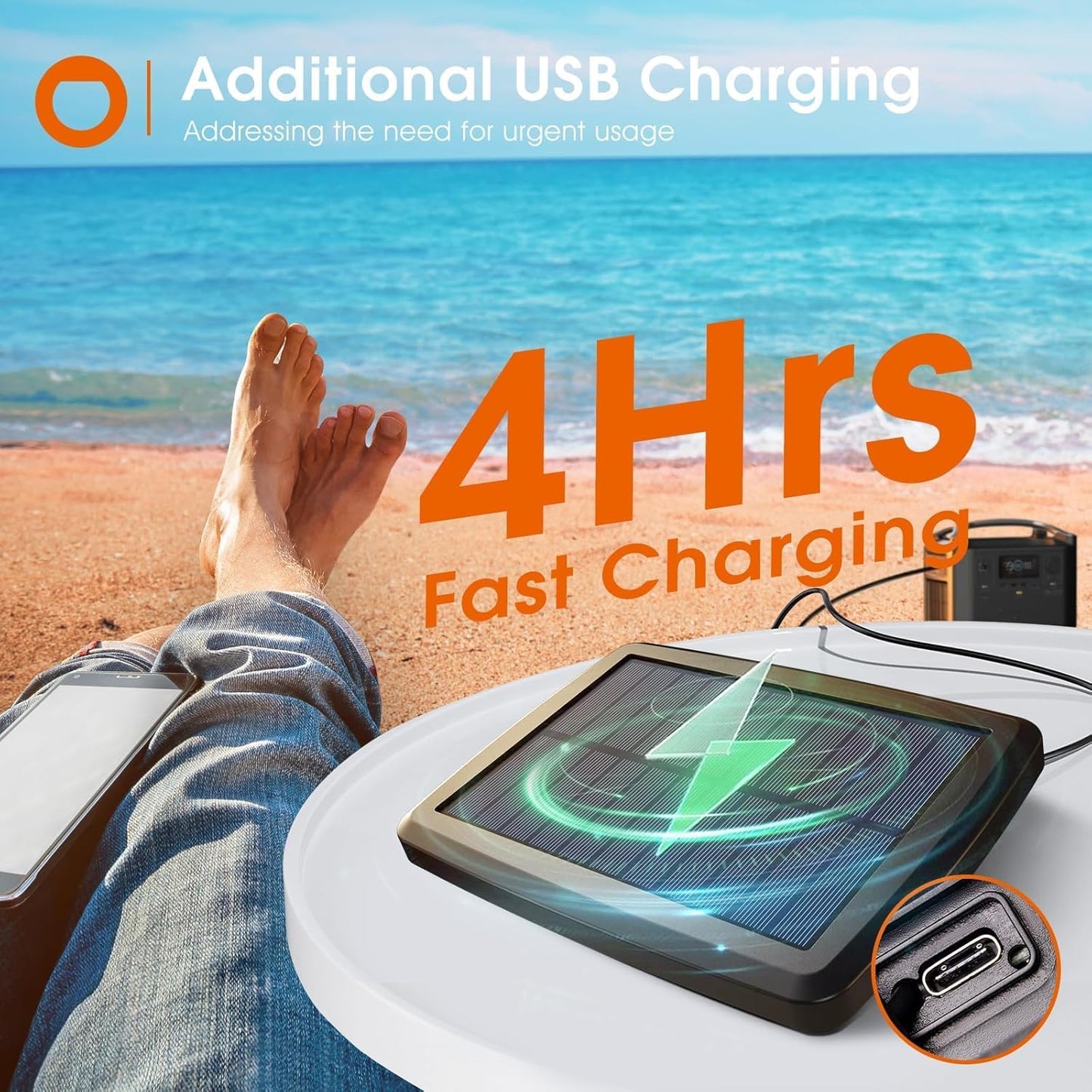 addlon 33FT (27+6) Solar String Lights for Outside Outdoor Waterproof with USB Port & Remote Control Solar Patio Lights Last for 20+Hrs Dimmable Solar Power LED Bulbs Hanging for Porch Garden Bistro