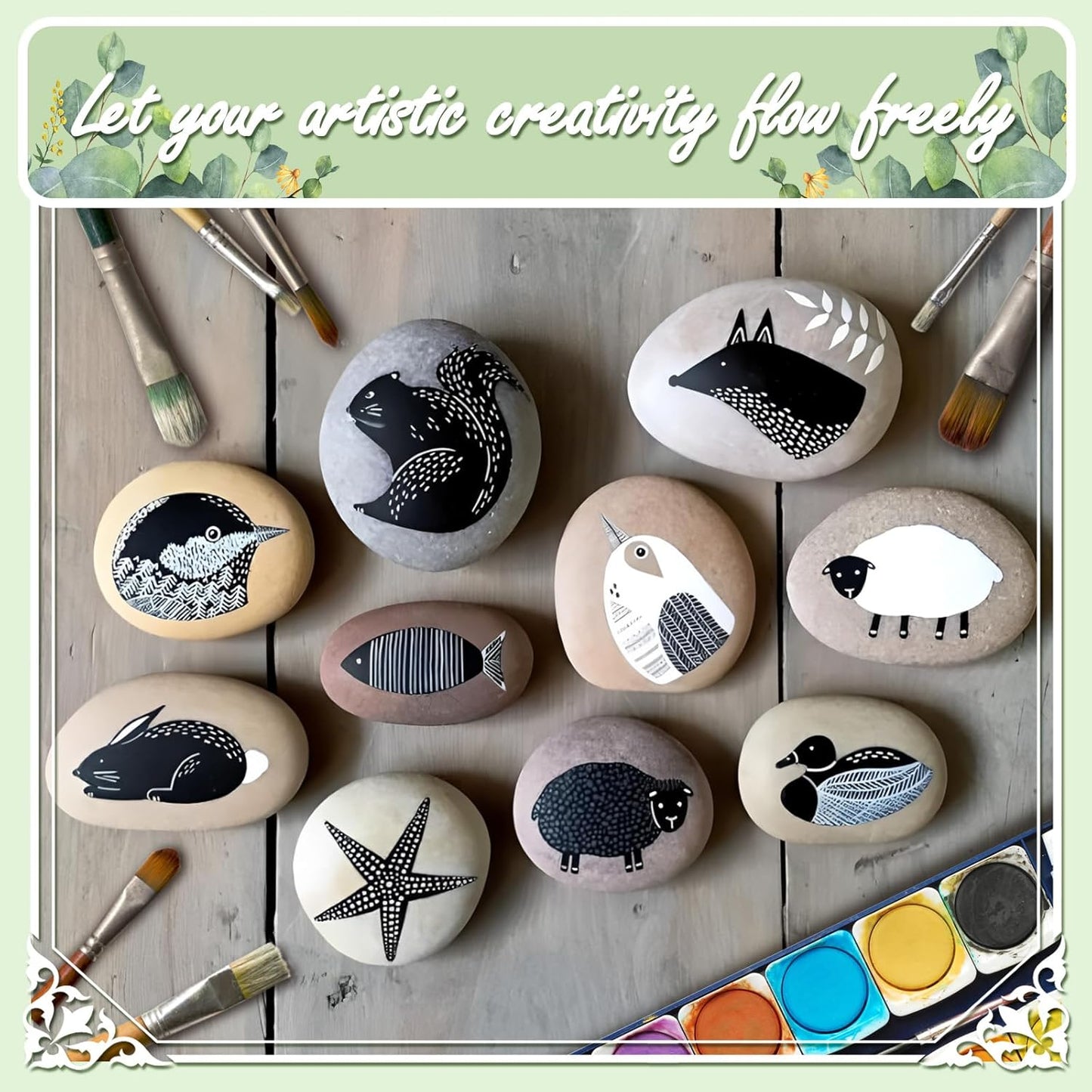 20LB Smooth Pebbles River Rocks for Landscaping, 100% Natural Hand-Picked Premium Decorative Pebbles, Ideal for Garden Landscaping, Home Decor, Aquariums, Painting, Crafting and Gifts, Red …