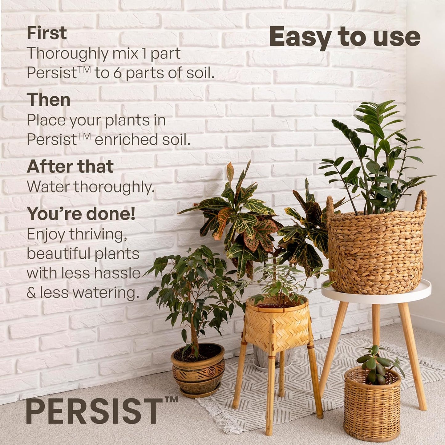 Persist Horticultural Charcoal 1.5 cuft, Biochar Soil Amendment for Plants, Improves Soil Quality, 100% Natural Active Carbon and Fertilizer Enhancer for Gardens.