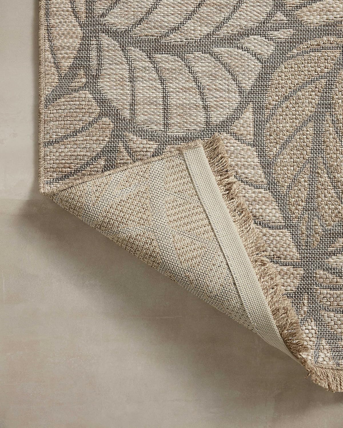 Loloi Dawn Collection Indoor/Outdoor DAW-05 Taupe 11'-4" x 15' Area Rug