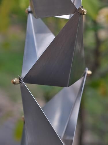 Nutshell Stores Origami Rain Chain - Stainless Steel - 17 Feet