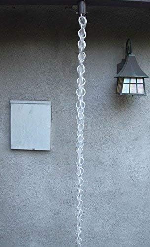 Nutshell Stores Double Loops Rain Chain - Aluminum - 14 Feet