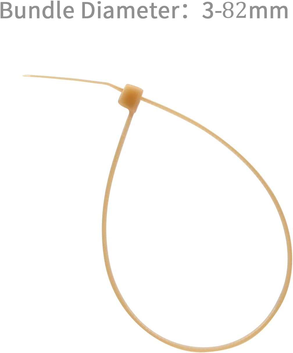 XINGO 1000 PCS Gold Zip Ties 12 Inch, 60 LBS Tensile Strength, Self-Locking Nylon Plastic Nylon PA66 Wire Ties for Indoor and Outdoor Use