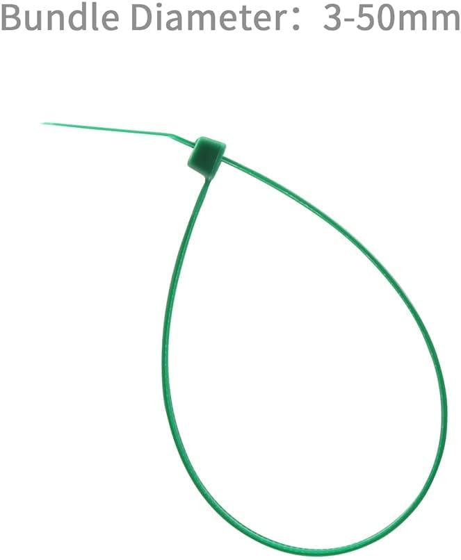 XINGO Cable Zip Ties (500 Pack), 40 Lbs Tensile Strength-Heavy Duty, Self-Locking Nylon Plastic Wire Ties in Assorted Sizes and Colors for indoor and outdoor (8 inch, Dark Green)