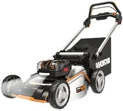 Worx 40V Cordless Lawn Mower, Electric Mower with Brushless Motor, 3-in-1 Self-Propelled Lawn Mower WG753-2 Batteries & Charger Included