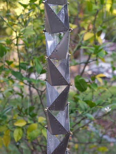 Nutshell Stores Origami Rain Chain - Stainless Steel - 13 Feet