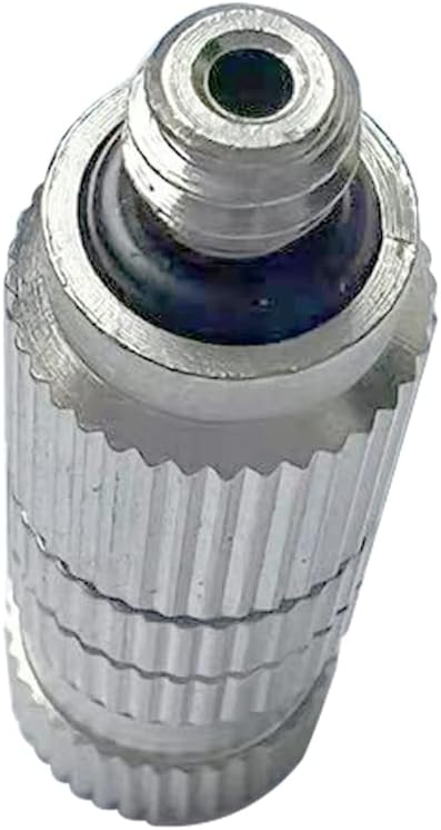 High Pressure Brass Nickel Plated Misting Nozzle for Outdoor Cooling Mist System, 0.8mm Ceramics Orifice, Anti-Drip Cleanable, 10pcs