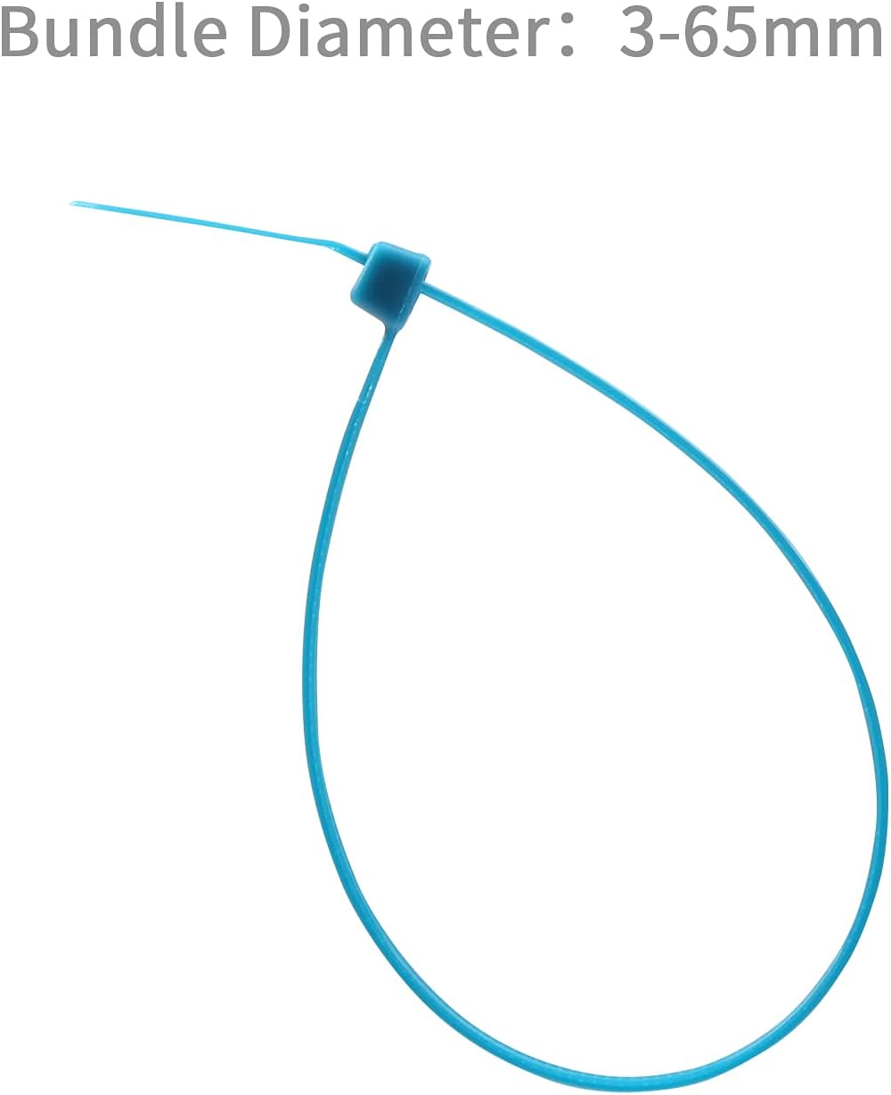 XINGO 10 Inch Cable Zip Ties (500 Pack), 40 Lbs Tensile Strength-Heavy Duty, Self-Locking Nylon Plastic Nylon Wire Ties for indoor and outdoor (Blue)
