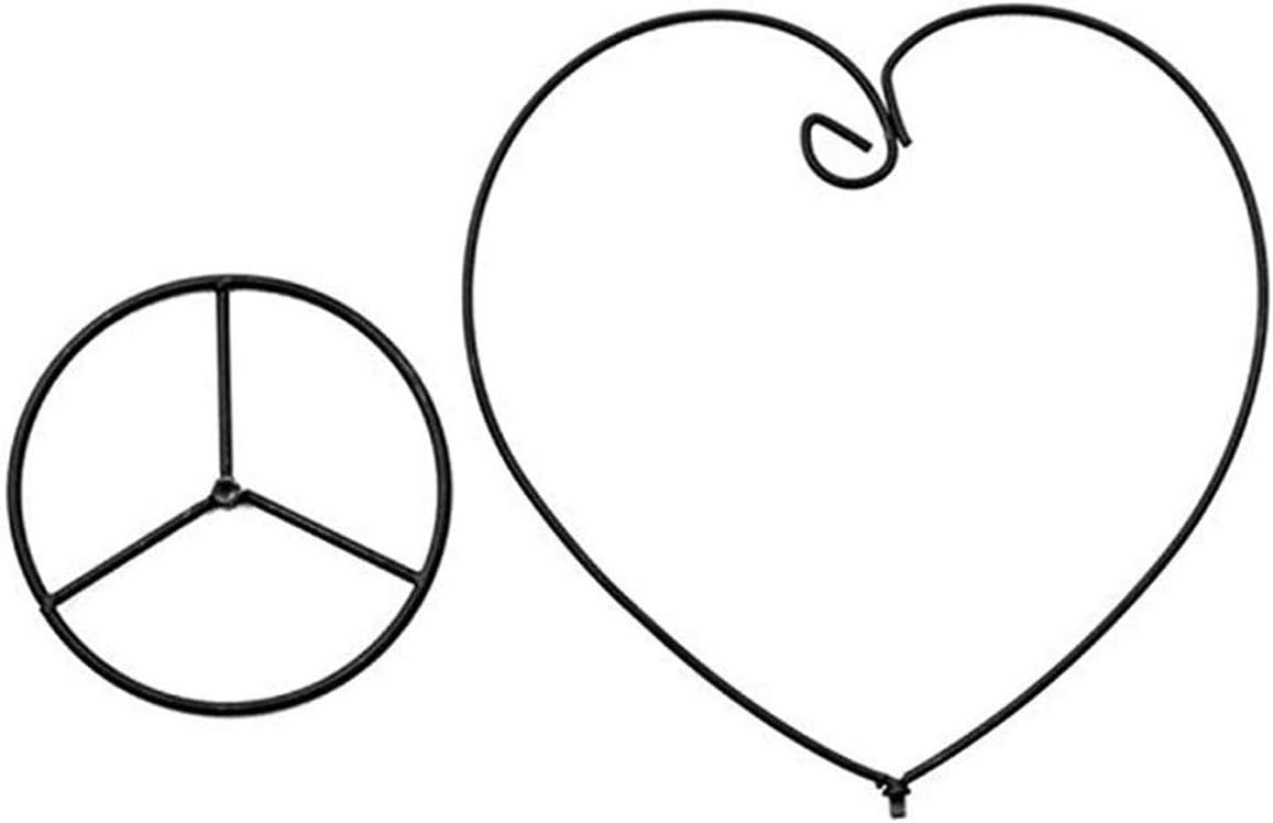 Ornament Display Stand Air Plant Stand Iron Hanging Stand Flower Pot Stand Rack Holder for Hanging Glass Globe Witch Ball Terrarium Christmas Ornament and Home Wedding Decoration(Black) (Love)