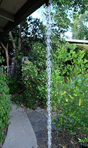 Nutshell Stores Double Loops Rain Chain - Stainless Steel - 6 Feet