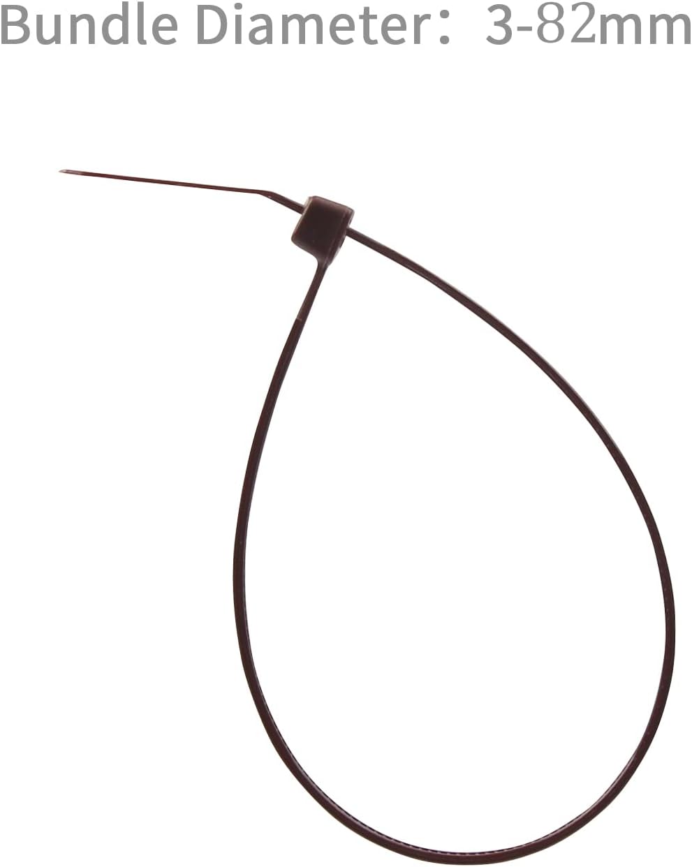 XINGO 1000 PCS Brown Zip Ties 12 Inch, 60 LBS Tensile Strength, Self-Locking Nylon Plastic Nylon PA66 Wire Ties for Indoor and Outdoor Use