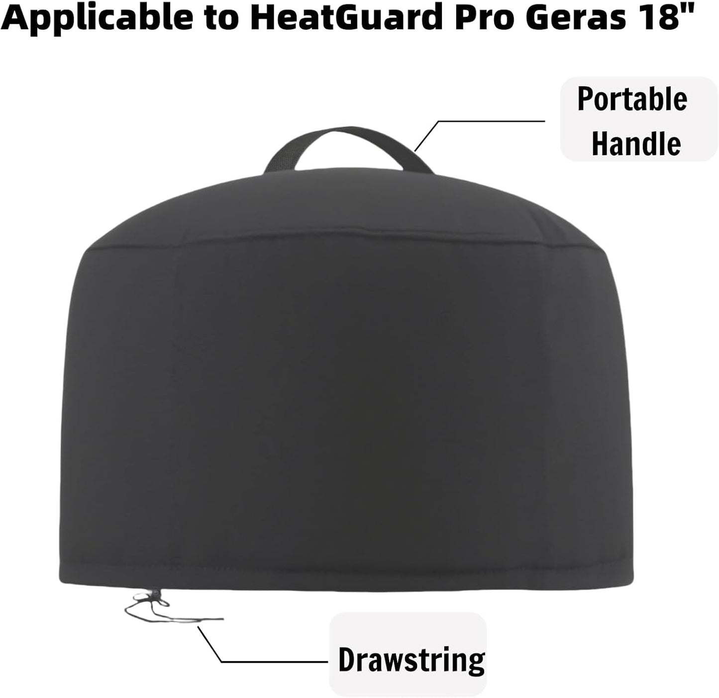 Pizza Oven Cover for HeatGuard Pro Geras 18,TwoPone Waterproof Pizza Oven Accessories Carry Cover for Outdoor