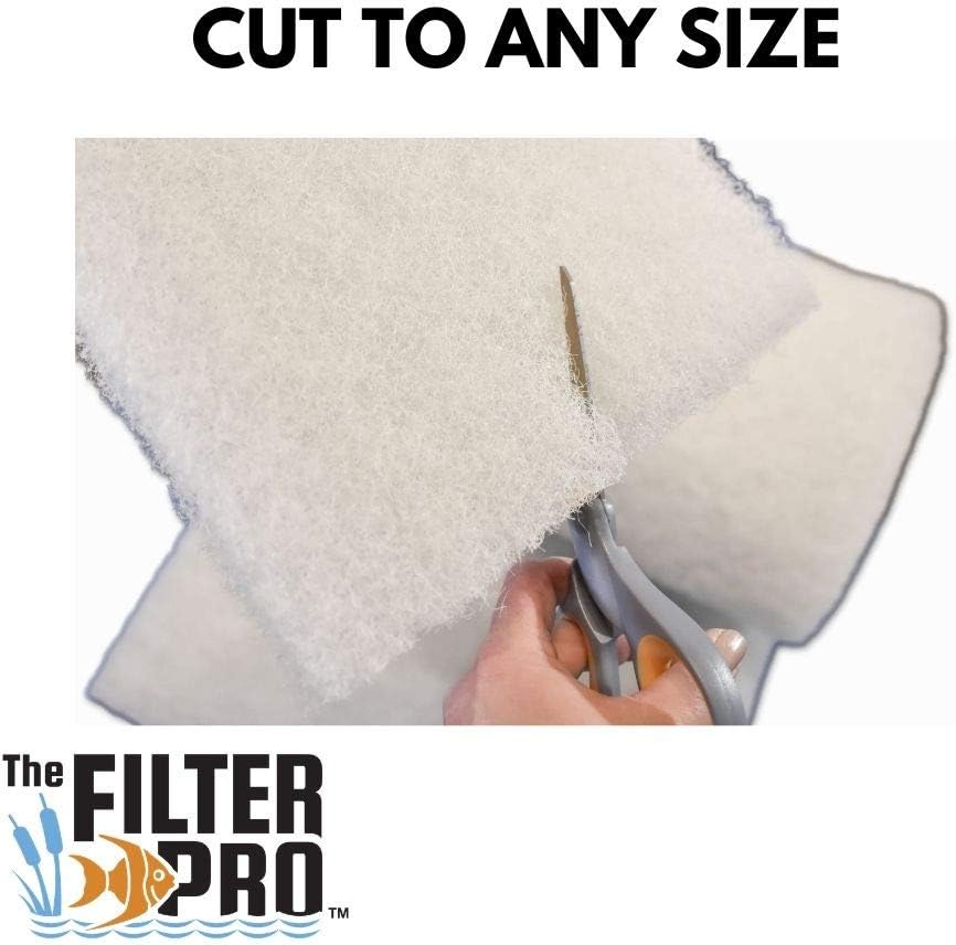 Beige Coarse Filter Media, 2" Thick, 14" x 56" Roll, Perfect for Aquariums, Ponds or Water Gardens, Made in USA