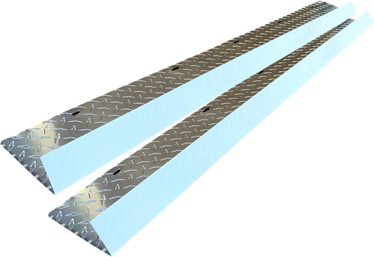 Eagle 1-26 Gauge 5 Foot Rain Diverter - Nails and Instructions Included (Mill Finish Aluminum, Copper, Galvanized, Stainless Steel & More) (2, Aluminum Diamond Plate - White)