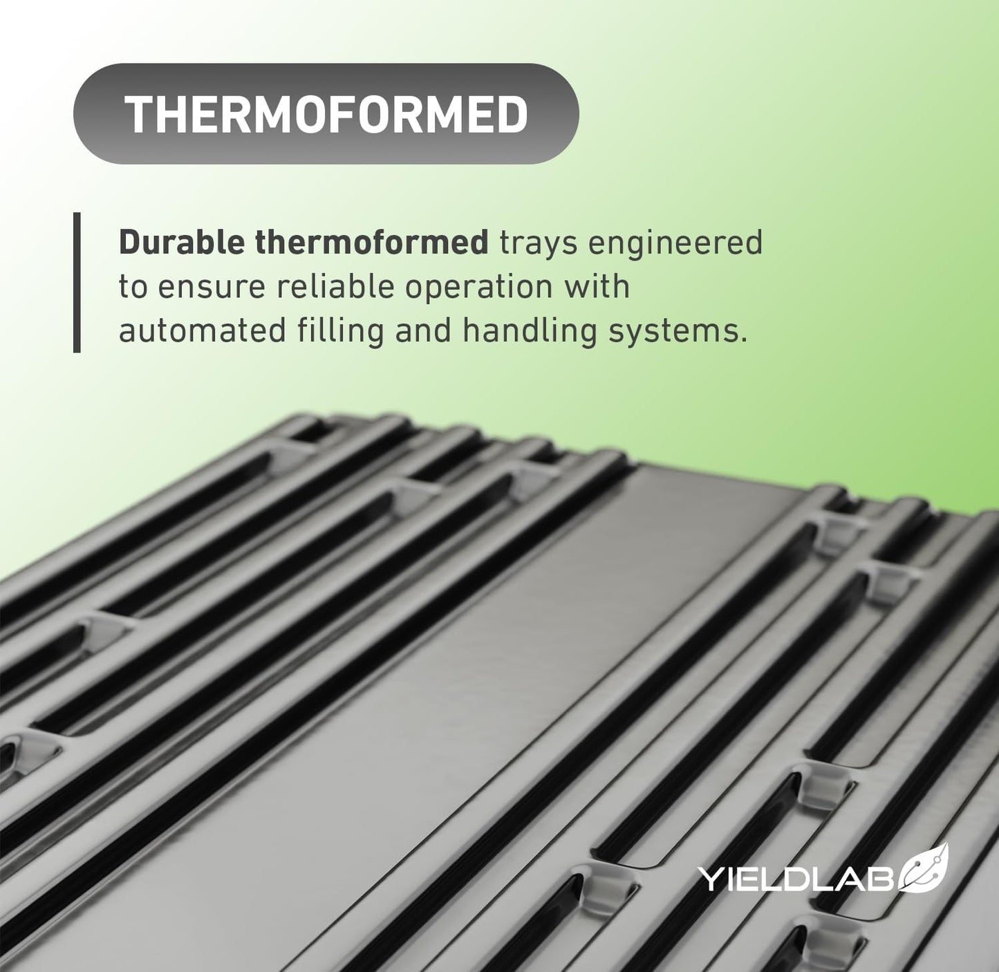 10x20 Inch Black Plastic 5 Pack Plant Propagation Tray – Growing Trays for Garden, Planting, Seedling, Soil & Hydroponic Horticulture - Microgreen Trays Grow Plants - No Drain Holes