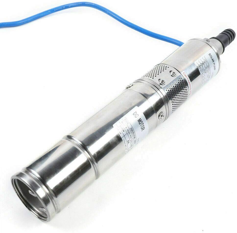 3 Inch Solar Water Pump Submersible Well Deep Bore Screw Well Garden Irrigation Kit with MPPT Controller (48V 500W)
