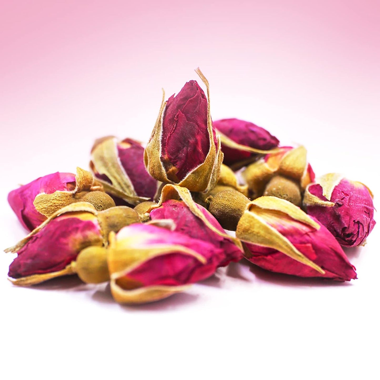 TEARELAE - Premium Dried Rose Buds - 100% Pure Natural Dried Roses Edible Flowers 3oz/85g - Culinary Rosebud for Rose Tea, Baking, Candle Making, Soap Making and Handicraft