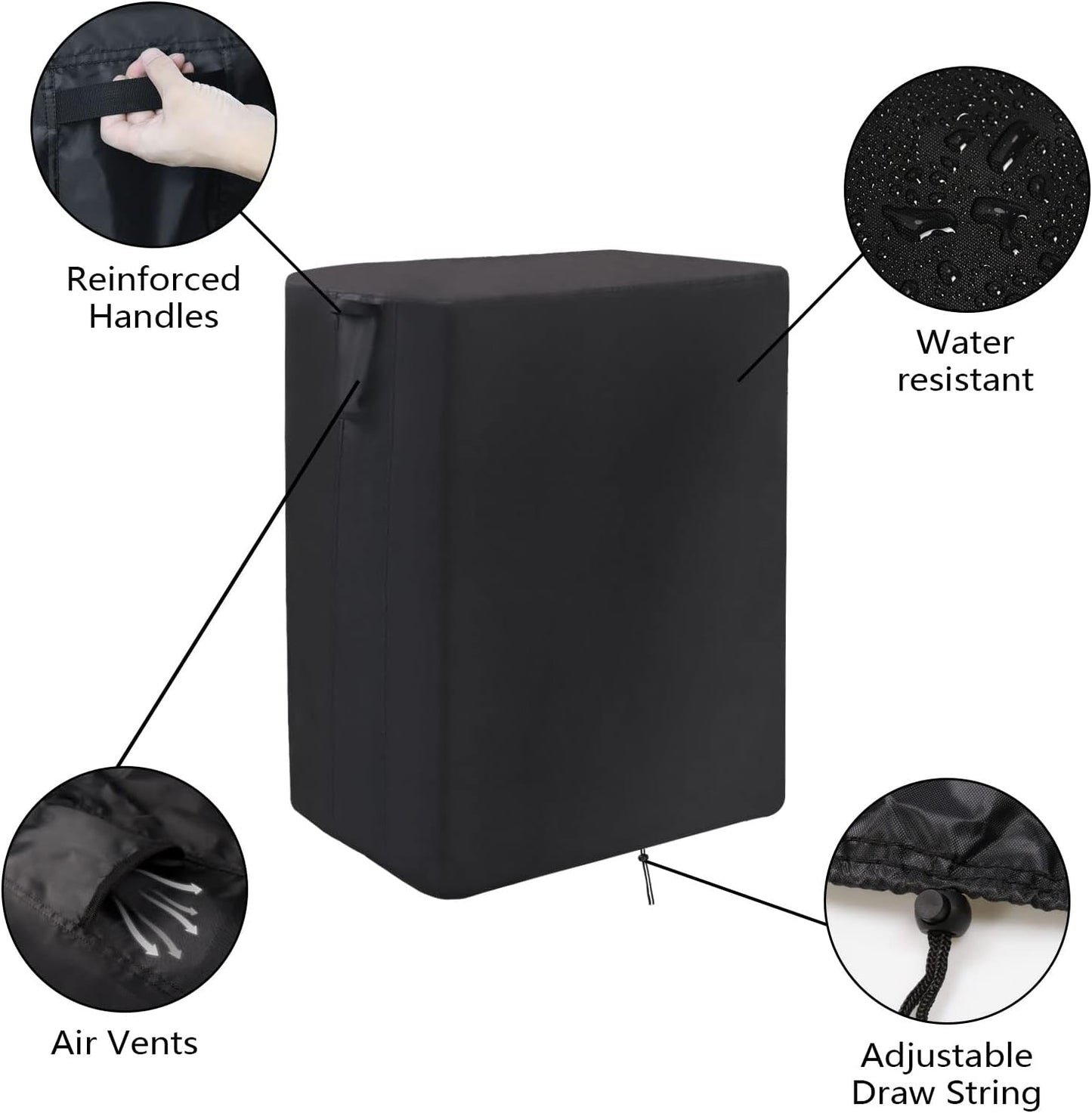 Prep Table Cover for Royal Gourmet Double-Shelf Movable Dining Cart Table, 40inch Outdoor BBQ Cart Cover Buffet Grill Table Cover Bar Tool Cart Covers Cooler Covers Waterproof