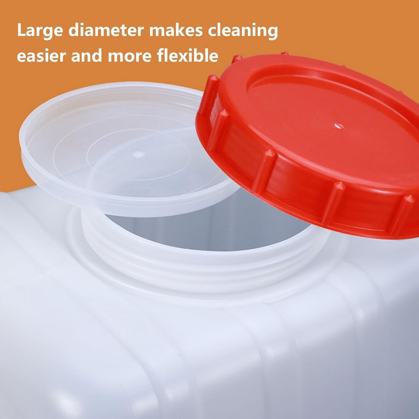 Water Storage Container with Spigot Hose, 52.8 Gallon Portable Water Tank Thick Water Dispenser Carrier Heavy Duty Water Bucket for Hiking Picnic Vehicle Outdoor Emergency(Size:110L/29Gal)