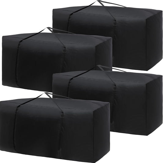 Silkfly 1 Pcs Patio Cushion Storage Bags 68" L x 30" W x 20" H Outdoor Cushion Storage Bag Extra Large Zippered Furniture Pillow Protective Storage Bag Black 420D Oxford Fabric Christmas Tree Storage