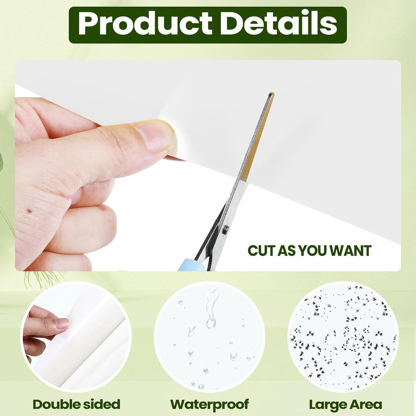 Qualirey 100 Pcs 6 x 8 Inch Sticky Traps for Plant Double Sided Sticky Trap for Gnats with Twist Ties Fly Traps for Fruit Insect Fungus Bugs Indoor Outdoor (White)