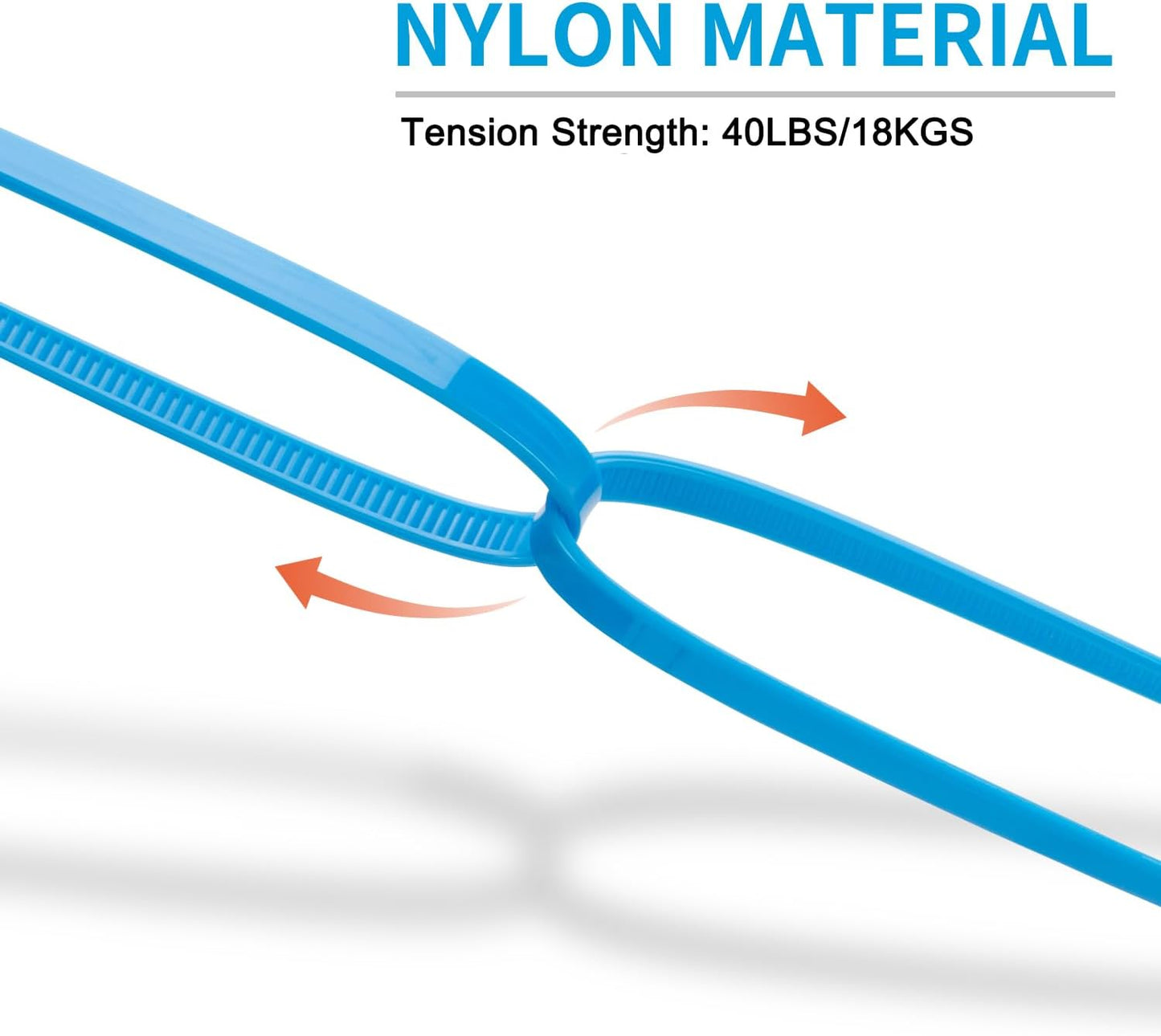 14 Inch Zip Ties Yellow 1000 PCS, 40 Lbs- Heavy Duty Tensile Strength, Nylon PA66 UV Resistant Cable Ties for Indoor and Outdoor Use - Ideal for object bundling and fastening