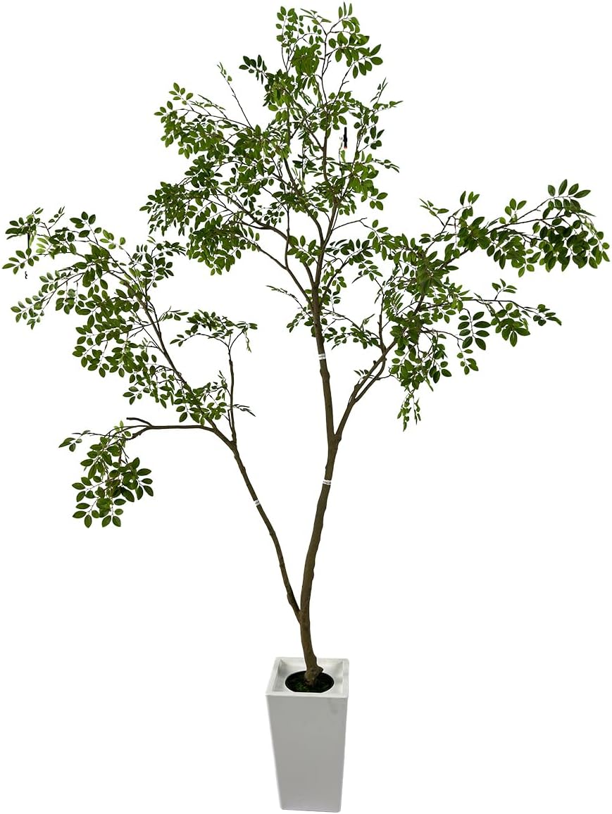 Artificial Elm Tree Faux Elm Tree 9ft Tall Fake Plant in Pot Fake Silk Tree Faux Plants Indoor