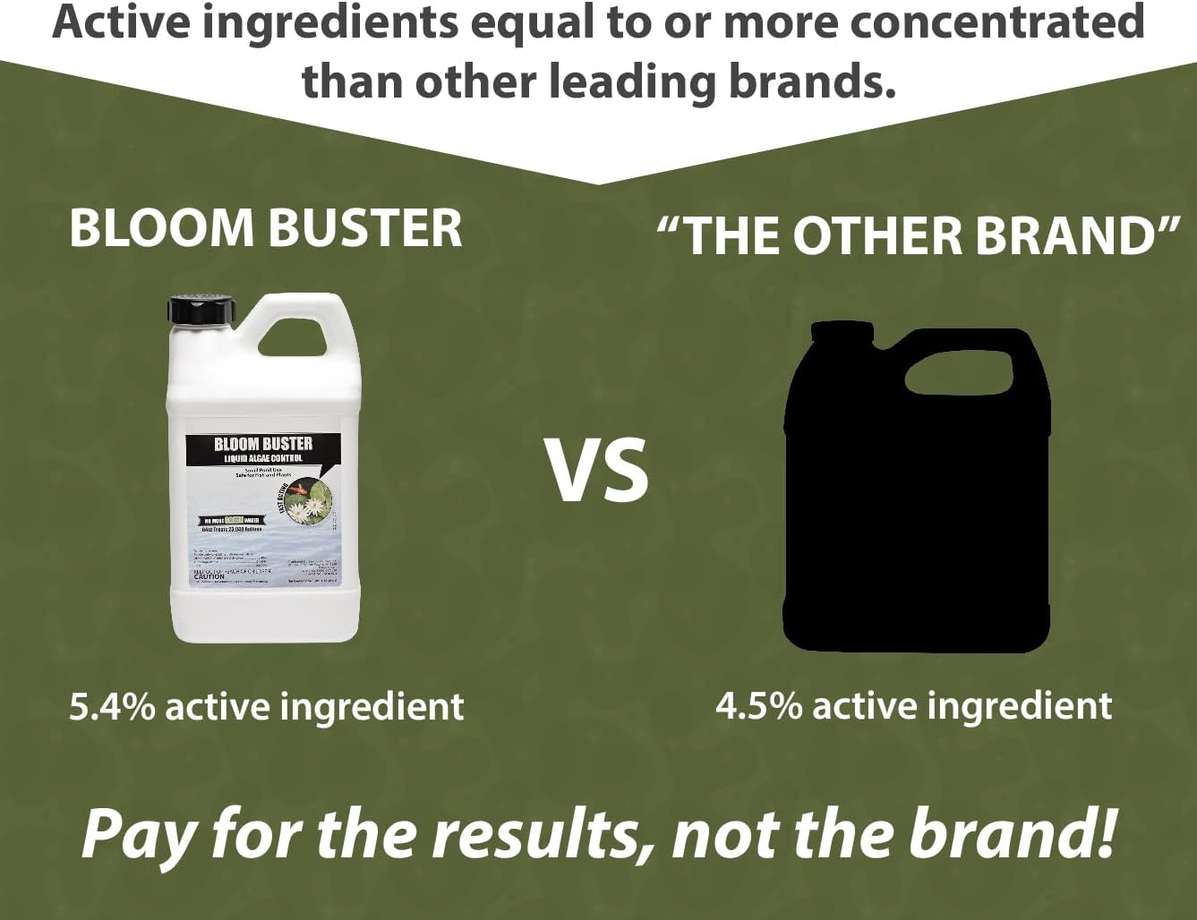 Bloom Buster Pond Algae Control - 64oz - Fast Acting Algaecide, Use in Fountains & Outdoor Ponds Containing Koi & Other Fish - EPA Registered