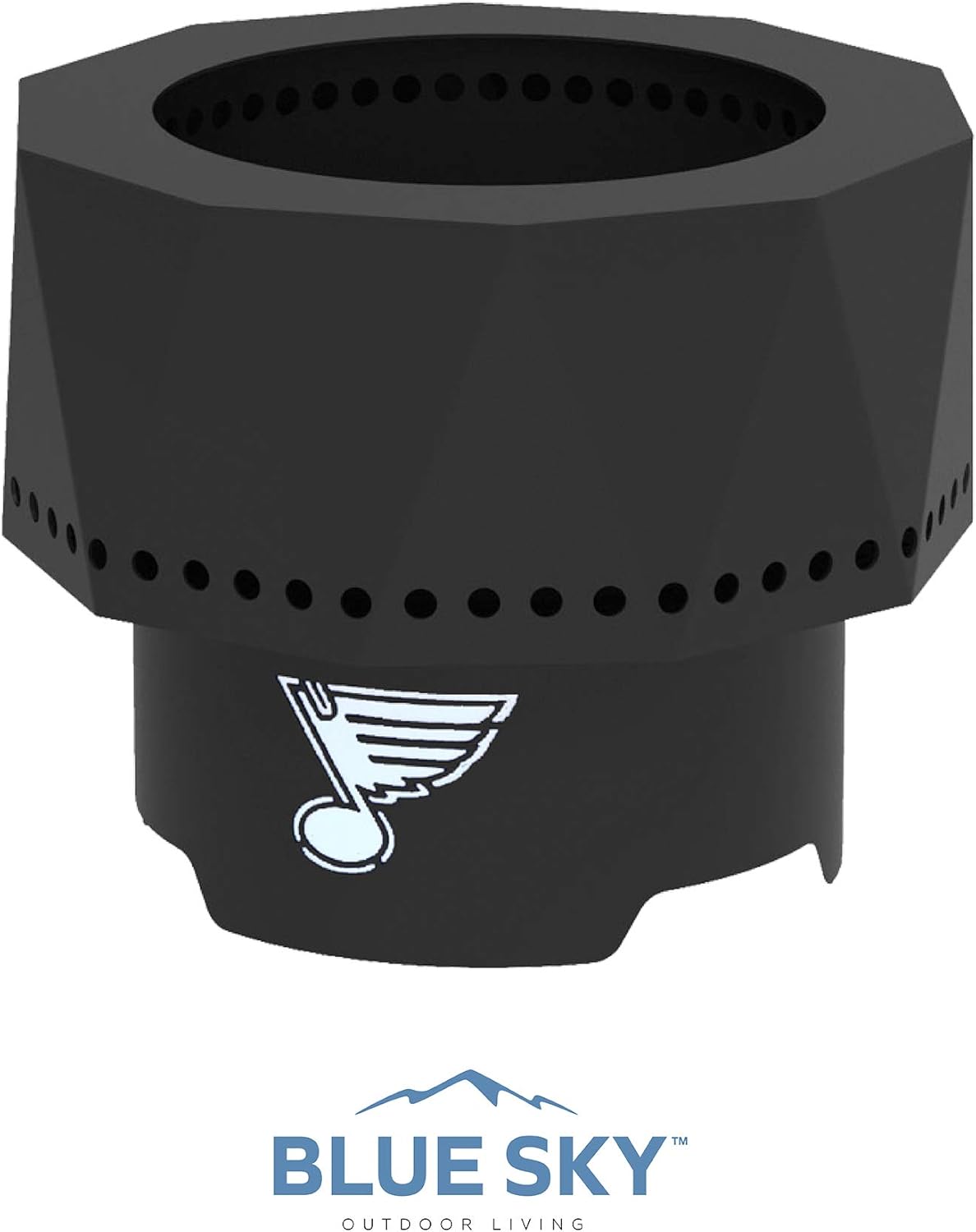 Blue Sky Outdoor Living NHL Montreal Canadiens Ridge Portable Steel Smokeless Fire Pit with Carrying Bag & Spark Screen Kit, Firewood & Wood Pellet