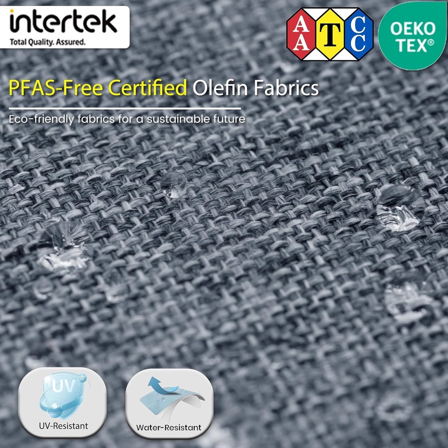 Sundale Outdoor 9 Pieces Metal Patio Furniture Set, Outdoor Sectional Sofa w/6 Inch Olefin Cushion and Coffee Table, Modern Outdoor Conversation Sets