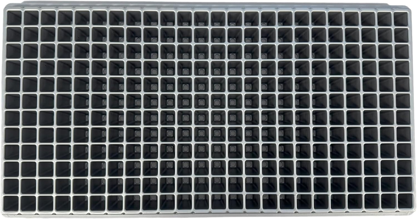288 Cell Seedling Plastic Nursery Trays, 10 Pack, Thick Durable Germination Plug Trays, 2880 Cells Reusable Plant Propagation