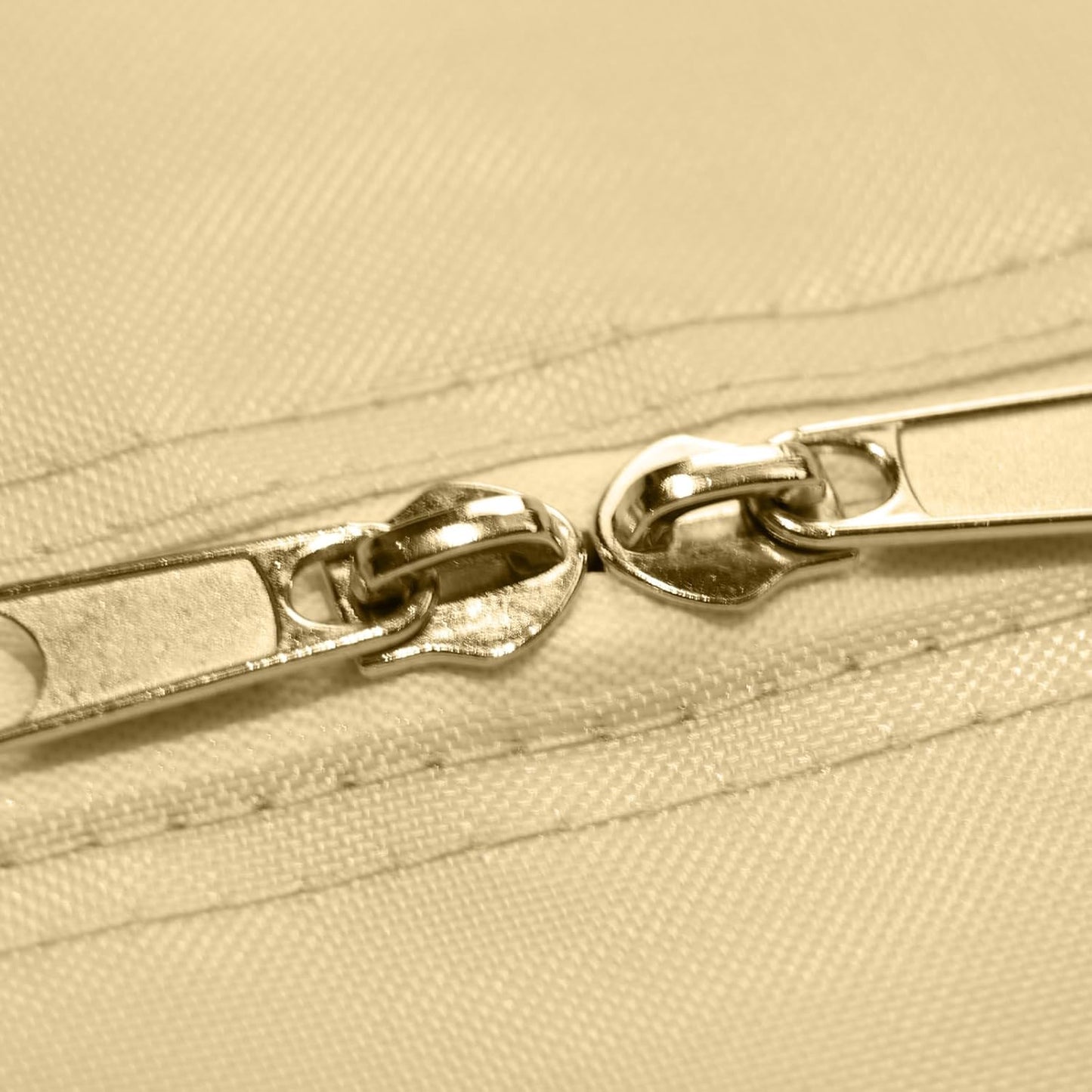 Extra Large 420D Oxford Waterproof Dust Proof Outdoor Zippered Patio Cushion Storage Bag - 2 Pack (Beige)