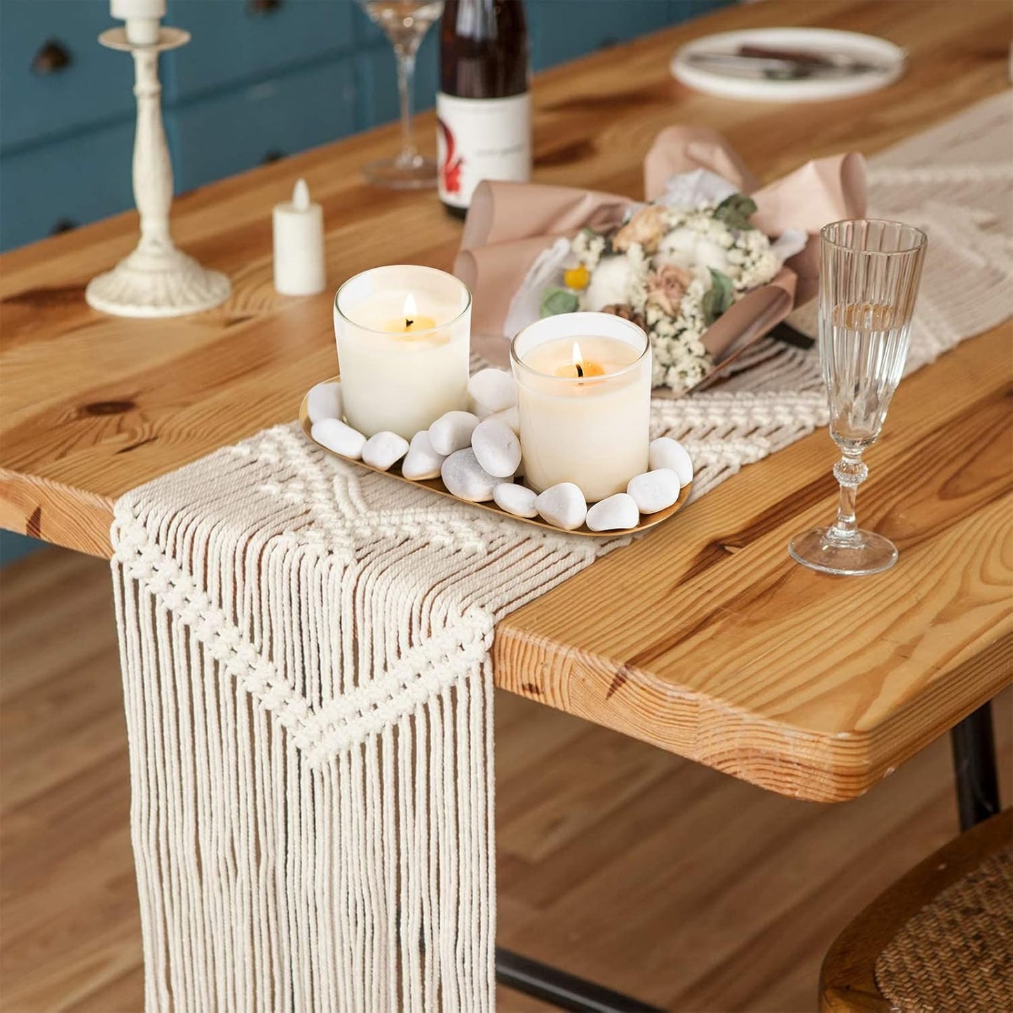 11lbs White Natural River Rocks, Polished Pebbles for Plants Garden, 0.3-0.8 inch Decorative White Stones, Ideal for Fish Tank, Vases, Crafting, Home Decor and Garden Landscaping Rocks,White