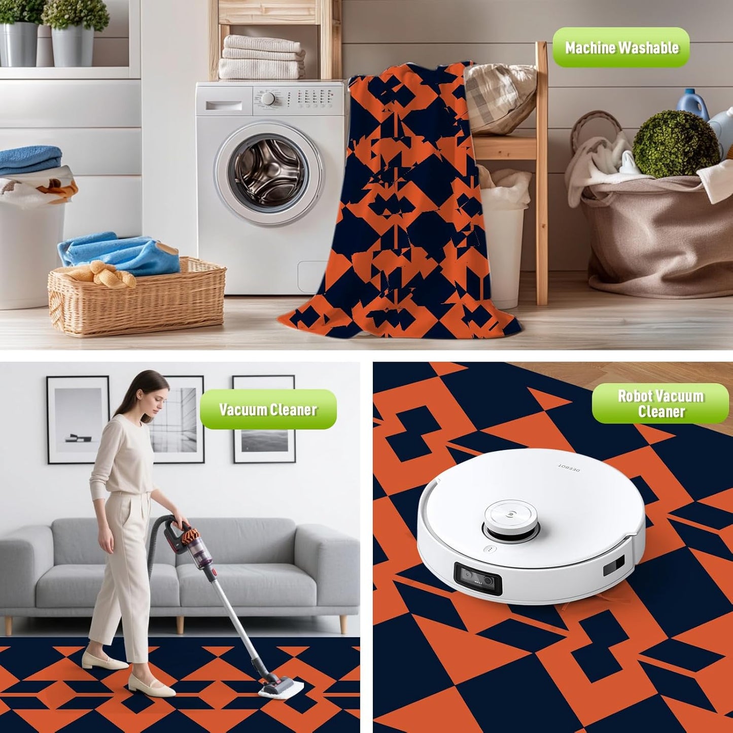 WILDROOTS 5x8 Feet Diamond Mask Plastic Outdoor Rug, Stain Resistant Waterproof Reversible Outdoor Patio Rug, Fade Resistant Camping Rug