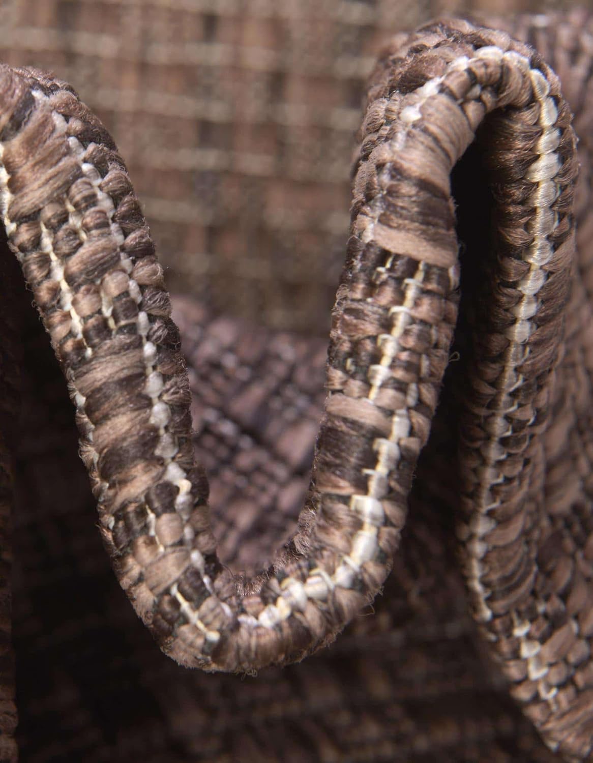 Unique Loom Outdoor Border Collection Area Rug - Soft Border (10' Round Brown/Ivory)