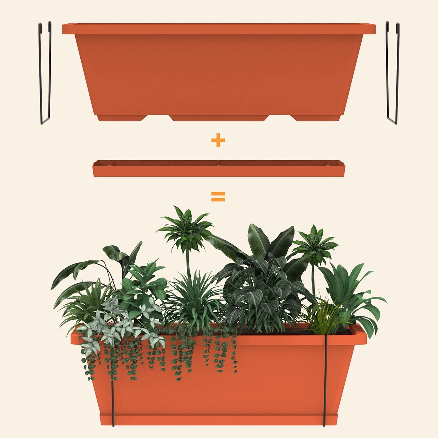 Vertical Raised Garden Bed 3 Tier Elevated Garden Planters Standing Planter Box Outdoor and Indoor for Plants Herbs Flowers Vegetables Brick Red