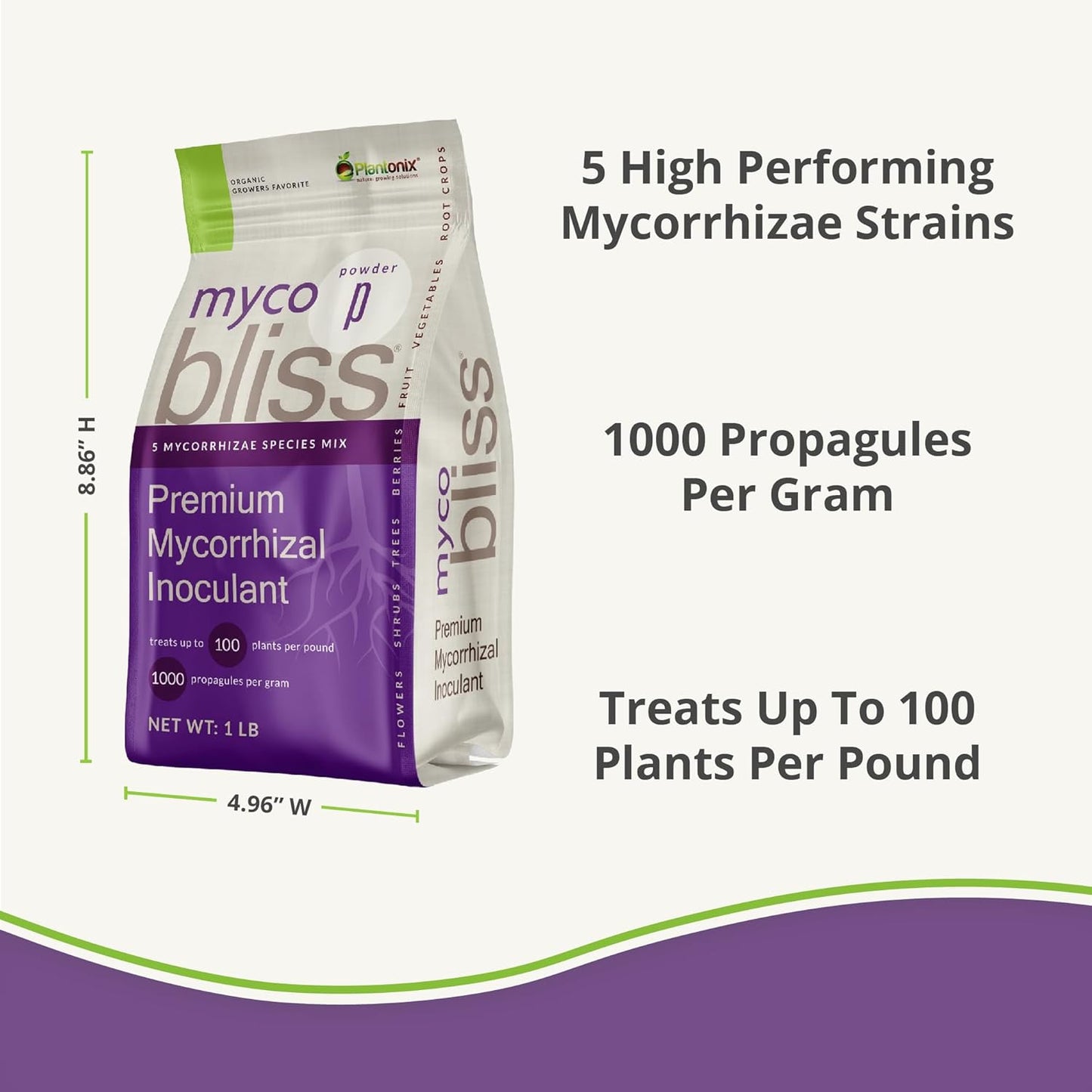 Myco Bliss Granular (200 g) - Mycorrhizal Fungi for Plants - 5 Strain Mycorrhizal Inoculant with 1000 Propagules Per Gram - Highly Concentrated Mycorrhizae for Plants, Potting Soil, & Garden Soil