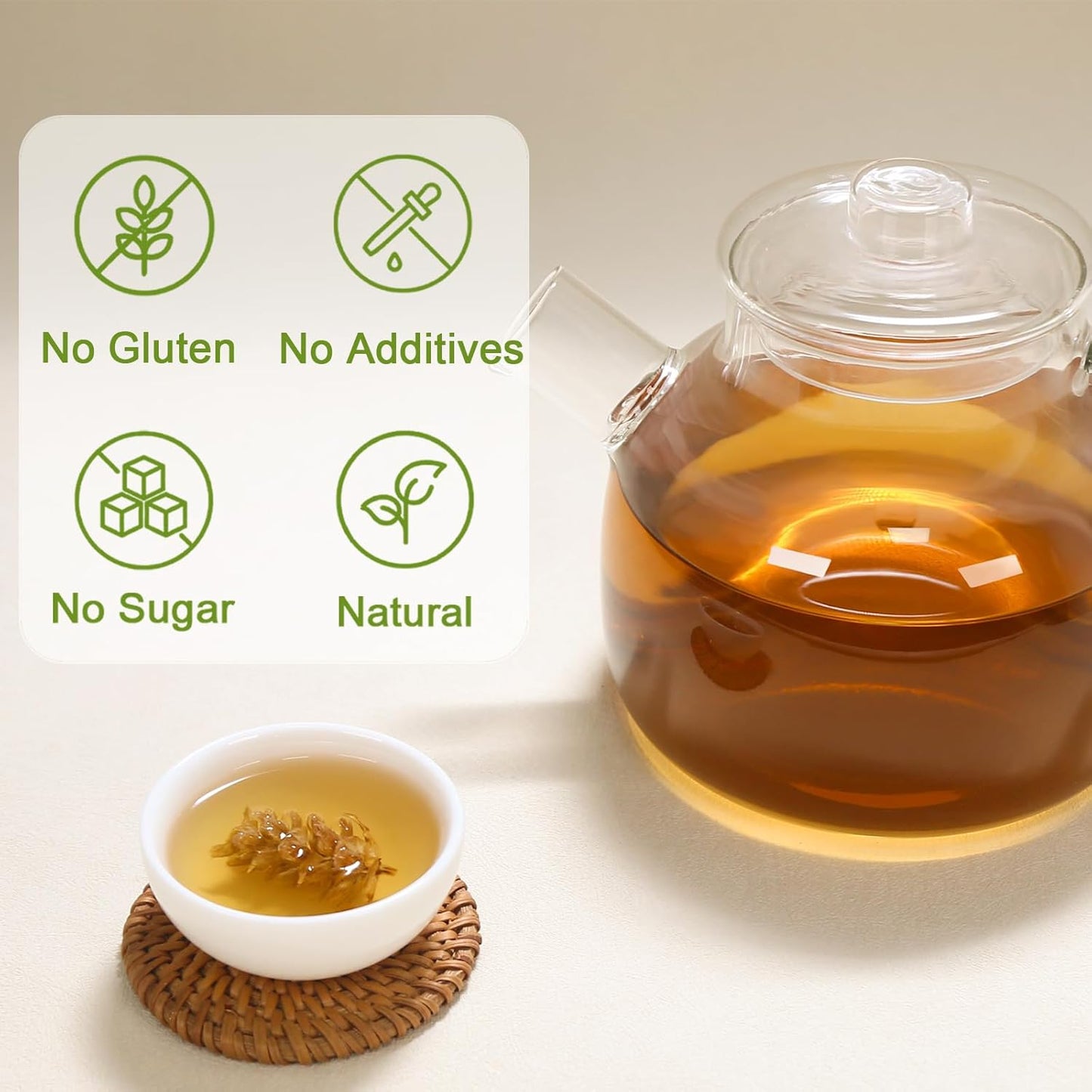 TEARELAE - Self Heal Herb - Natural Prunella Vulgaris, 2oz/56g - Whole Dried Xia Ku Cao - Sun-Dried, No Additives, Non-GMO, Caffeine-Free