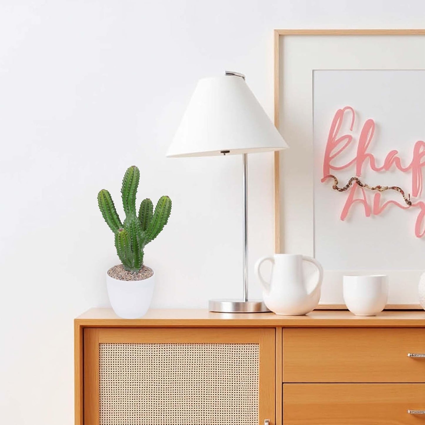 Artificial Cactus 14inch Faux Cacti Fake Succulent Plants for Indoor Outdoor Home Office Garden Decor