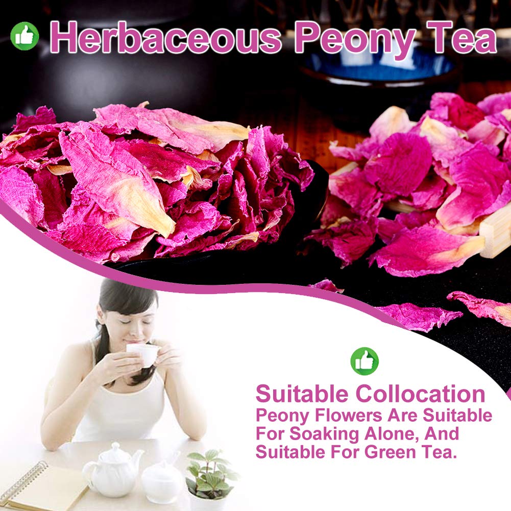 Plant Gift 100% Natural Herbaceous Peony Tea 30g /1oz Pink Peony Bud Flower Tea