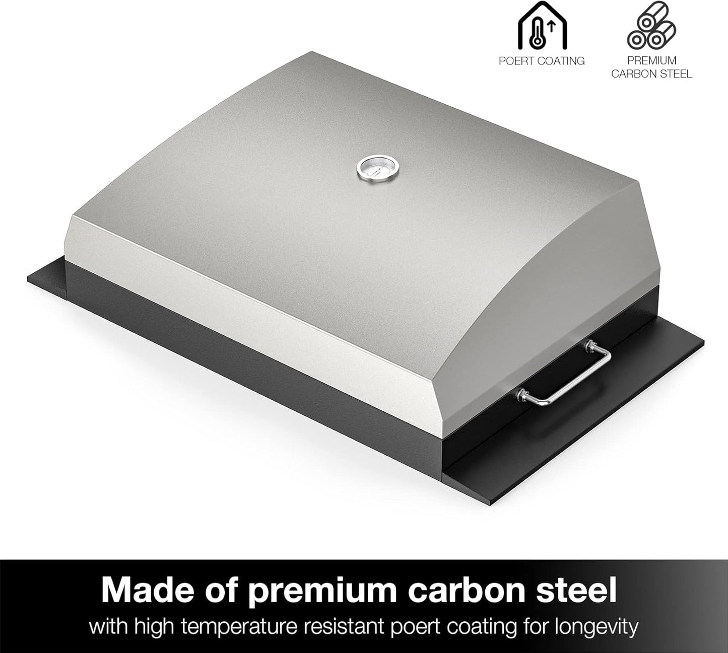 Stanbroil Outdoor Pizza Oven for Blackstone 22" 28" 36" Flat Top Gas Grill, with 19" x 15" Pizza Stone