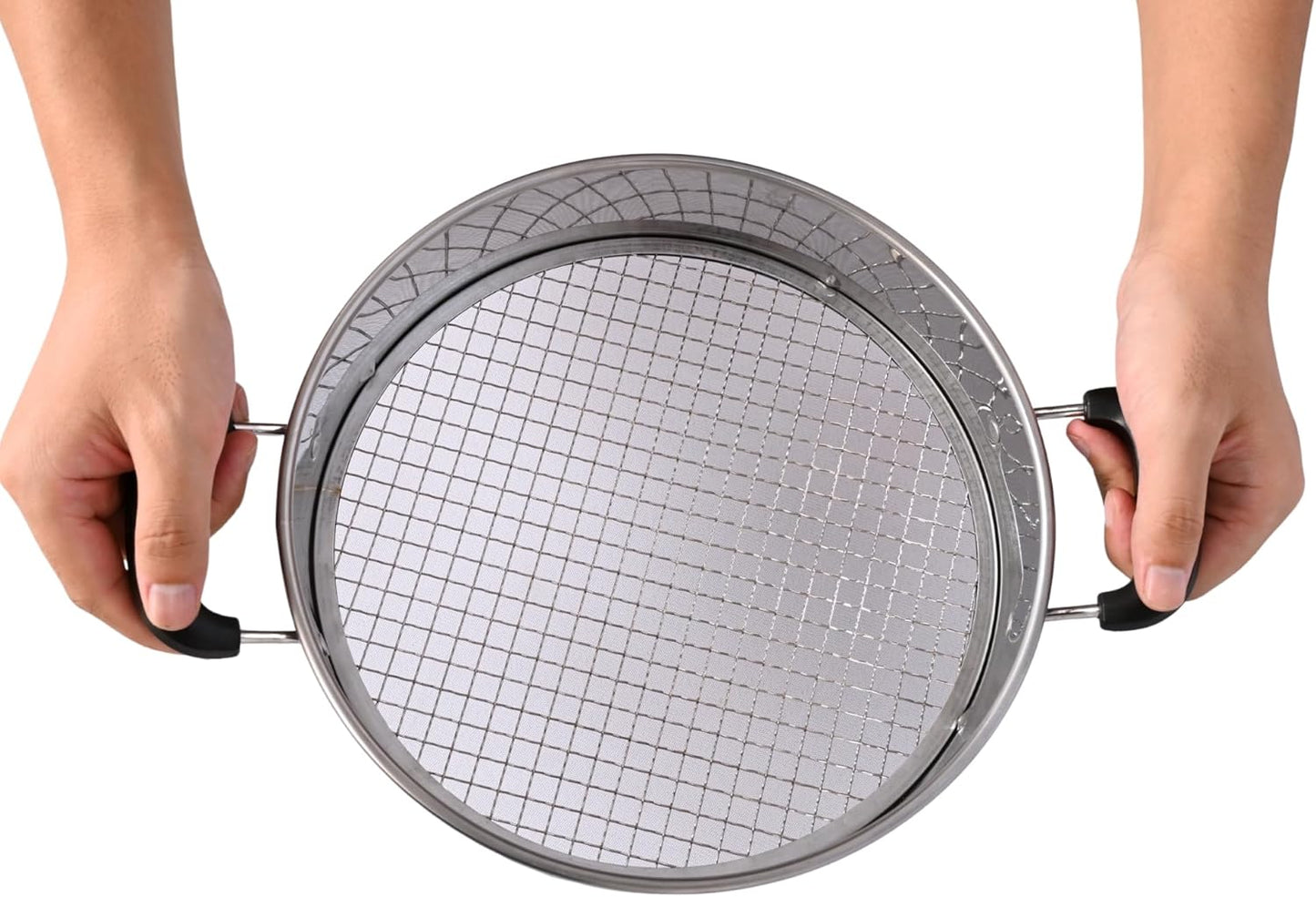 Multi-Purpose Soil Sifter with Handle | Includes 4 Changeable Screens | Ideal for Soil, Rock, Compost, and Debris Sifting