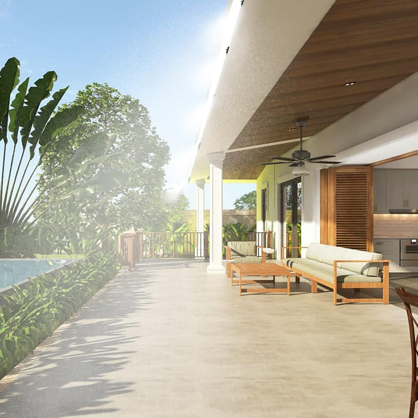 3/8" Brass Slip Connectors Kit for High Pressure Misting System – 5-Piece Brass Misting Nozzle Connectors (Straight, Elbow, Tee, 1/4" Male Lock, End) – 1500 psi