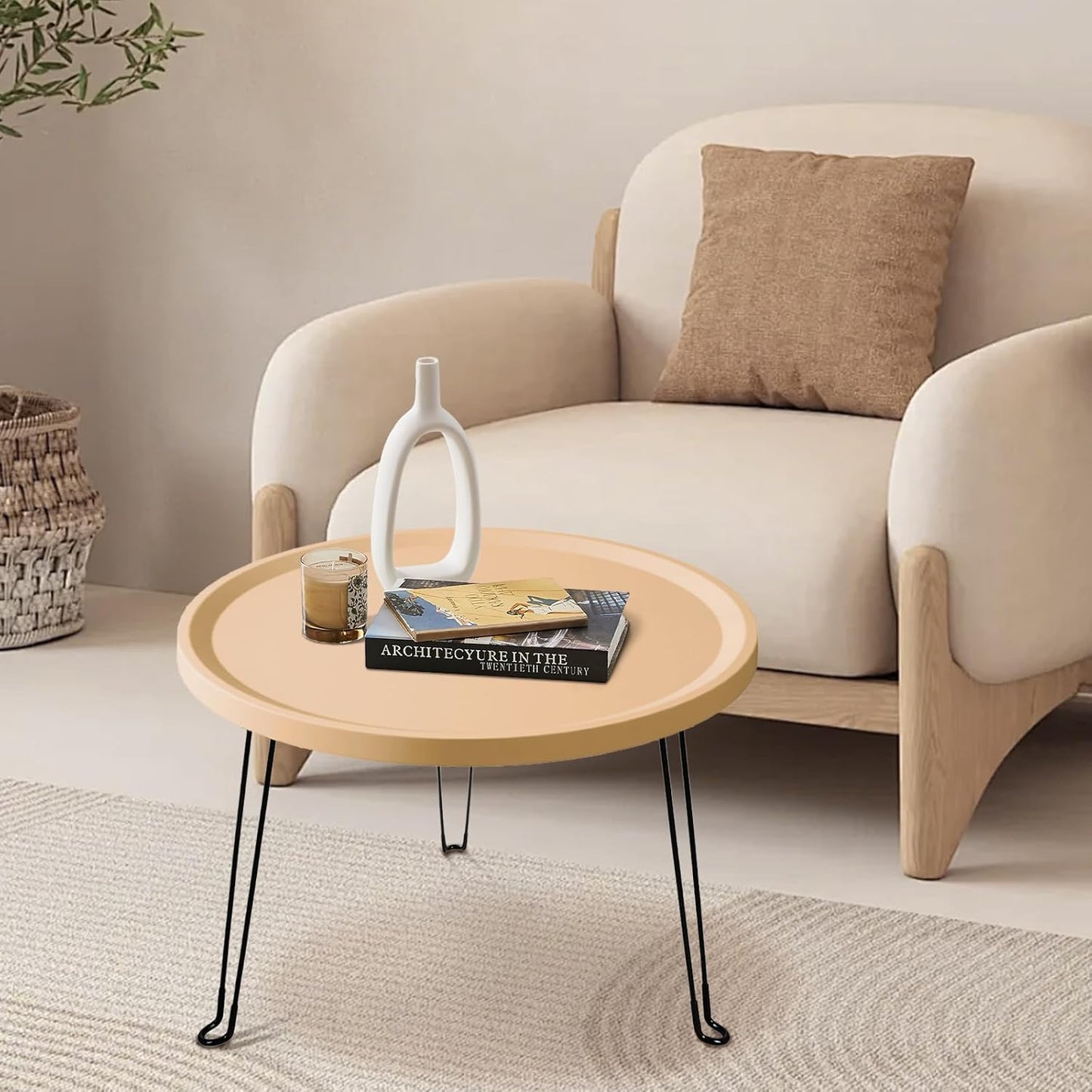 Home or Outdoor Multi-Functional Folding Portable Space-Saving Table (Brown)