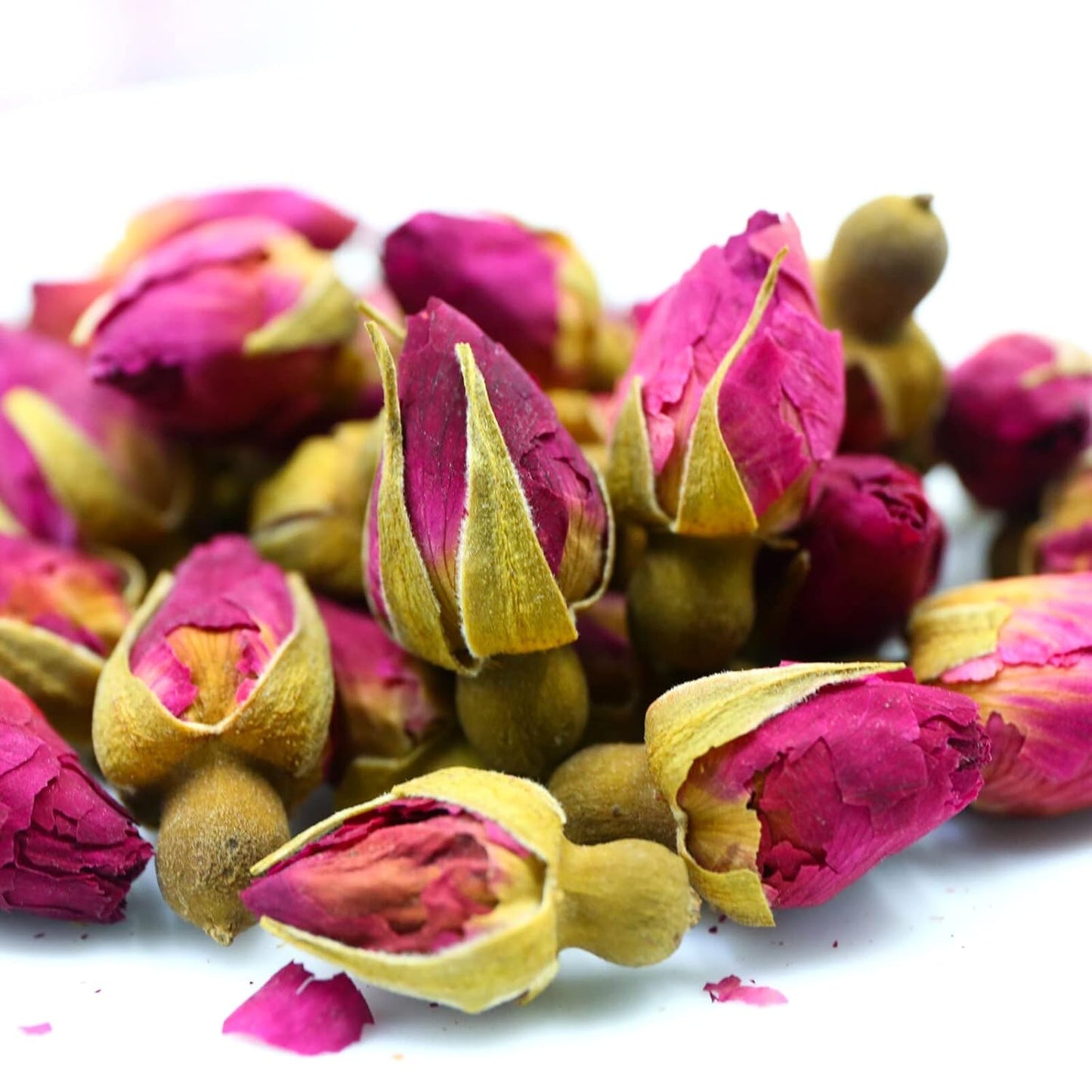 FullChea - 100% Pure Natural Dried Rose Buds - 4oz/114g - Premium Food-grade Fragrant Rosebuds Dried Flowers - Perfect Choice For Rose Tea, Baking, Crafting, Soap Making